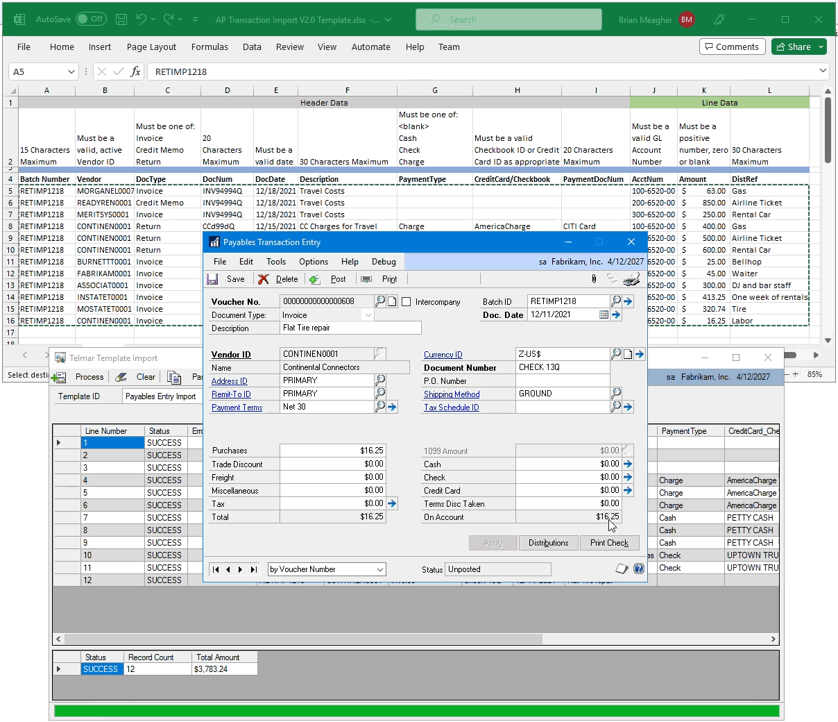 Simple AP Transaction Import using the TTI A user performing an AP Transaction Import using the TTI in just a few clicks!